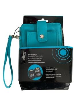 Stylize RFID Travel Wallet & Passport Holder in Teal